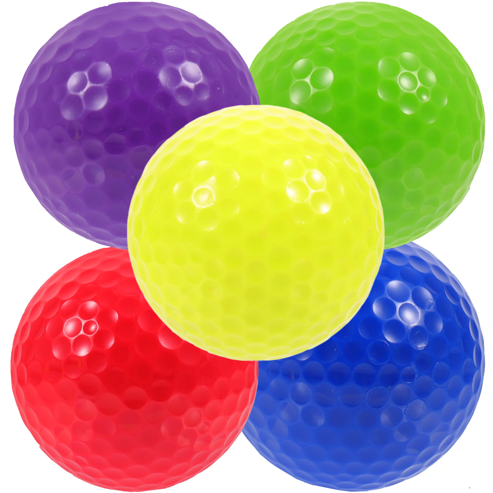 5 Pcs Plastic Practice Golf Ba - Golf Exercise Equipment ulasan dan harga