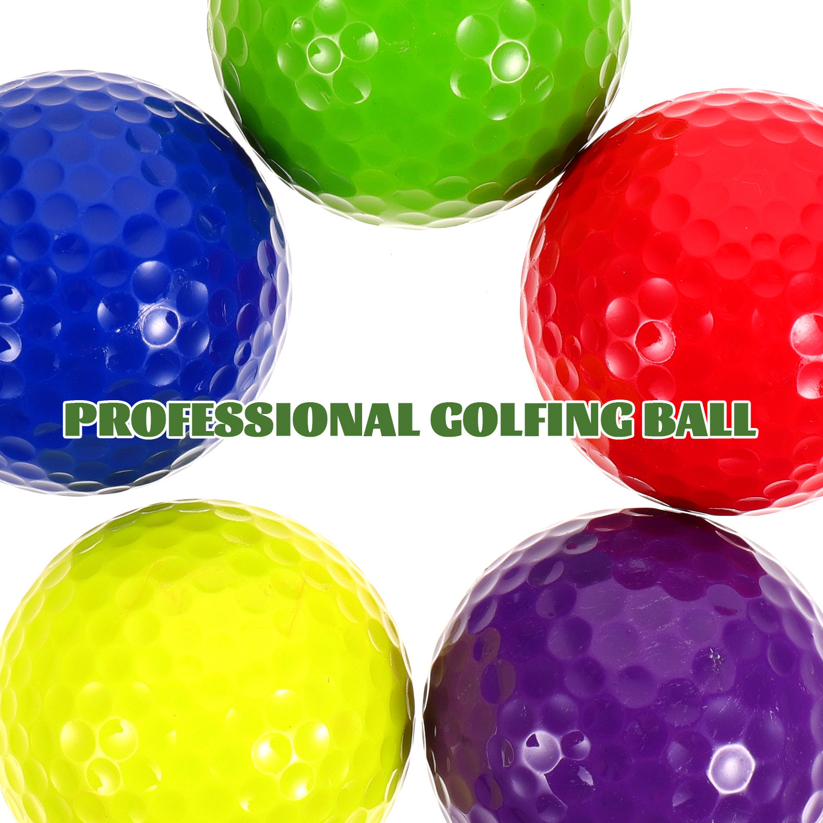 5 Pcs Plastic Practice Golf Ba - Golf Exercise Equipment ulasan dan harga