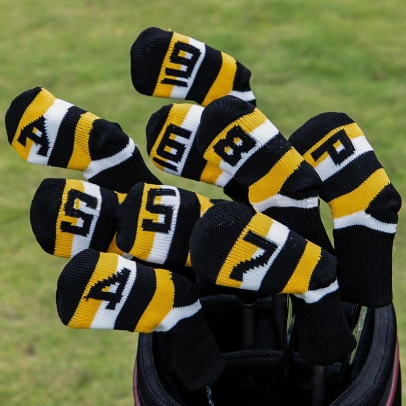   9Pcs Knitted Golf Club Headc - Golf Club Iron Set ulasan dan harga