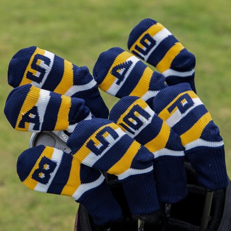   9Pcs Knitted Golf Club Headc - Golf Club Iron Set ulasan dan harga