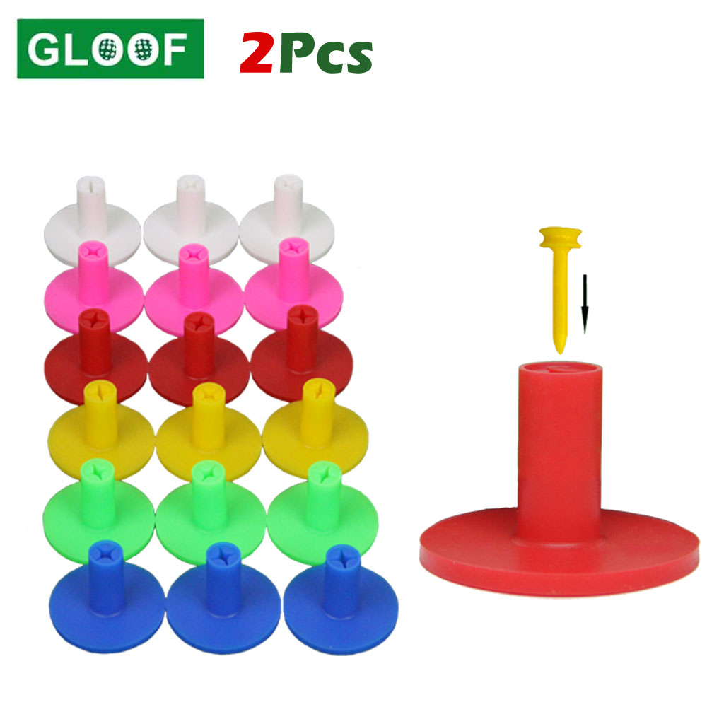 2Pcs Rubber Golf Tees Golfer B - Golf Exercise Equipment ulasan dan harga
