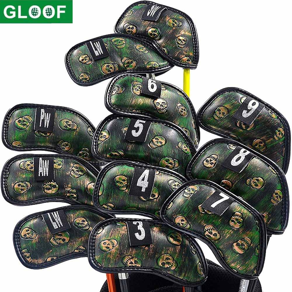 12Pcs Skull Golf Iron Head Cov - Golf Club Iron Set ulasan dan harga